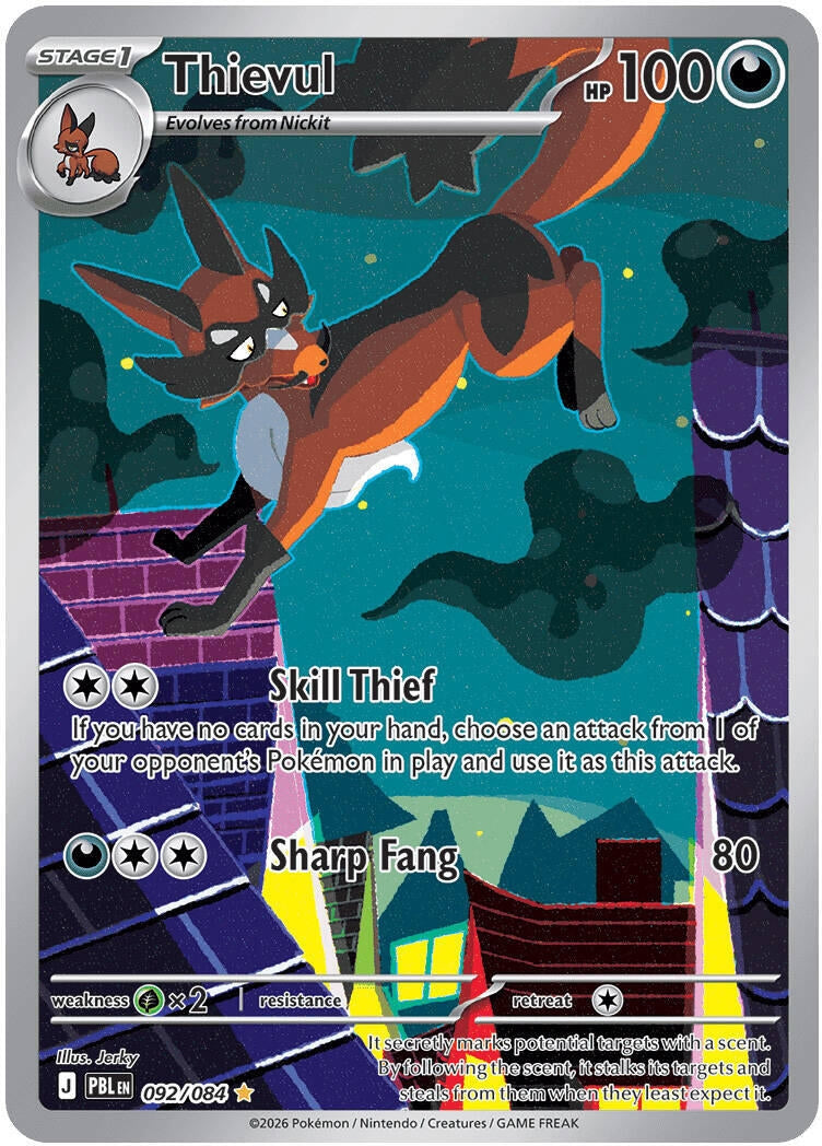 Image for Thievul (092/084) (Holofoil) (ME05: Pitch Black) (ME05) - Pokemon