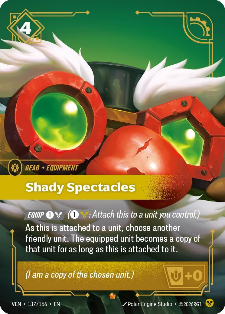 Image for Shady Spectacles (137/166) (Foil) (Vendetta) (VEN) - Riftbound: League of Legends Trading Card Game