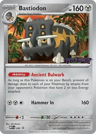 Image for Bastiodon - 085 (Pitch Black Stamped) (085) (Holofoil) (ME: Mega Evolution Promo) (MEP) - Pokemon