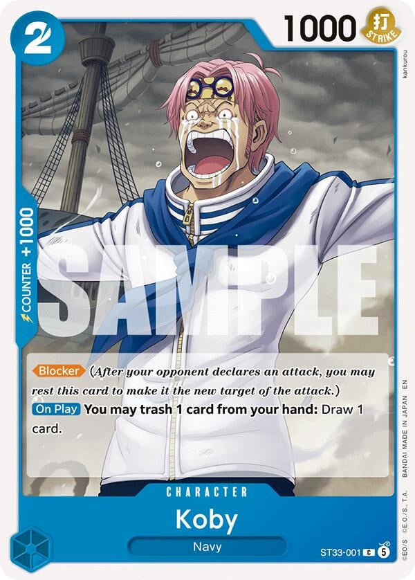 Image for Koby (ST33-001) (ST-33: Starter Deck 33 BLUE Kuzan) (ST-33) - One Piece Card Game