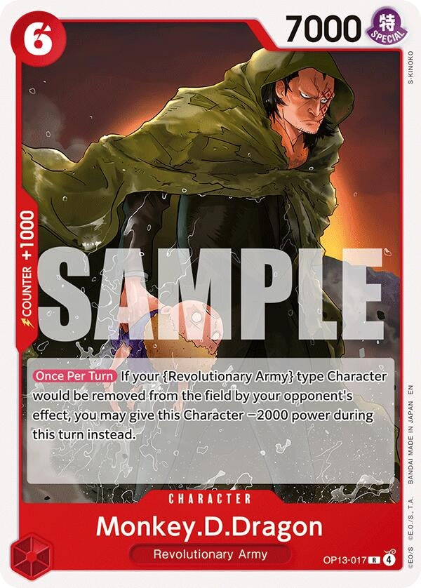 Image for Monkey.D.Dragon (OP13-017) (ST-35: Starter Deck 35 RED/BLACK Sabo) (ST-35) - One Piece Card Game
