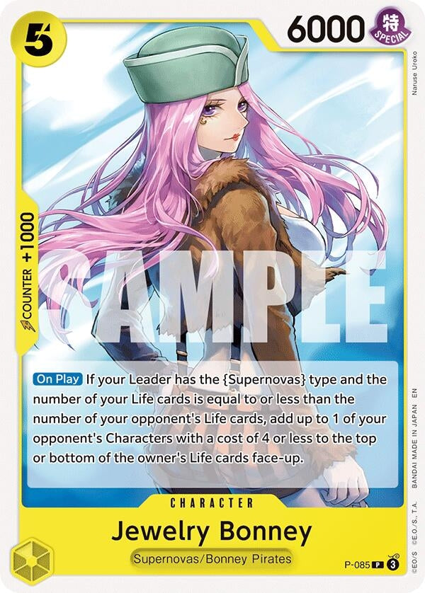 Image for Jewelry Bonney (P-085) (ST-36: Starter Deck 36 YELLOW Eustass"Captain"Kid) (ST-36) - One Piece Card Game