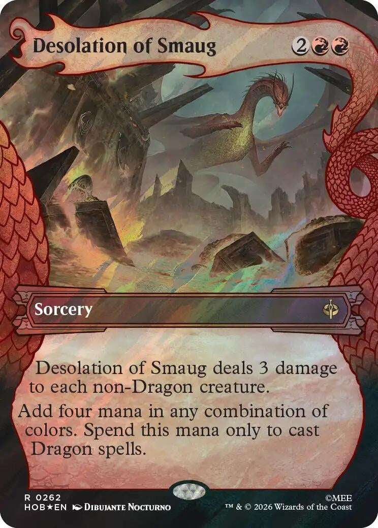 Image for Desolation of Smaug (Showcase) (Surge Foil) (262) (Foil) (The Hobbit) (HOB) - Magic: The Gathering