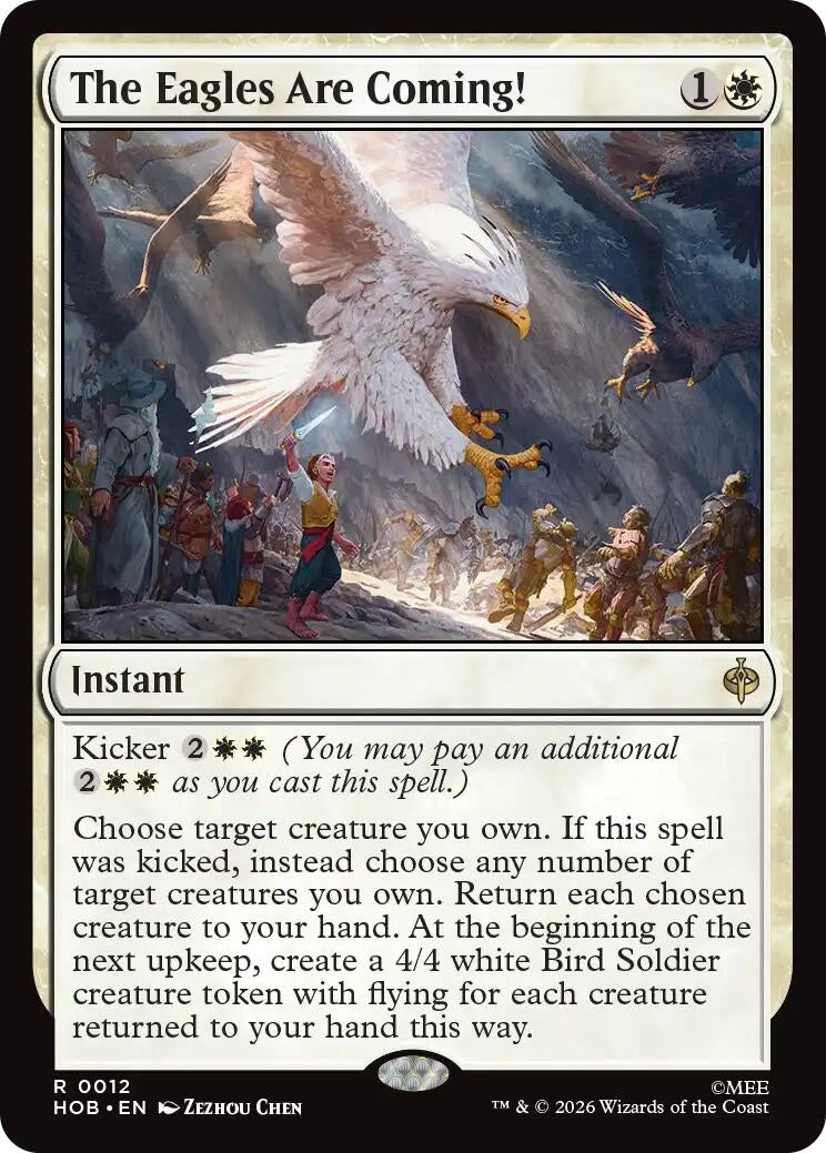 Image for The Eagles Are Coming! (12) (Foil) (The Hobbit) (HOB) - Magic: The Gathering