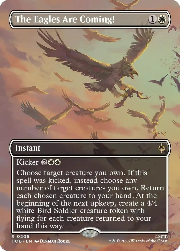 Image for The Eagles Are Coming! (Borderless) (205) (Foil) (The Hobbit) (HOB) - Magic: The Gathering