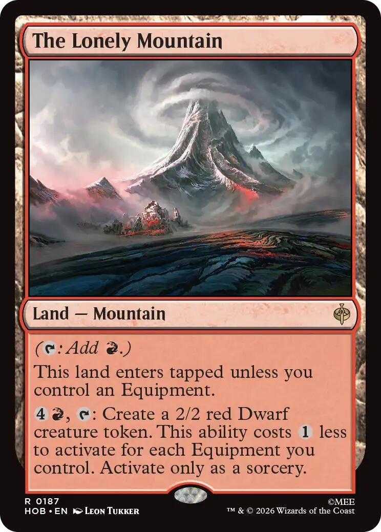 Image for The Lonely Mountain (187) (Foil) (The Hobbit) (HOB) - Magic: The Gathering
