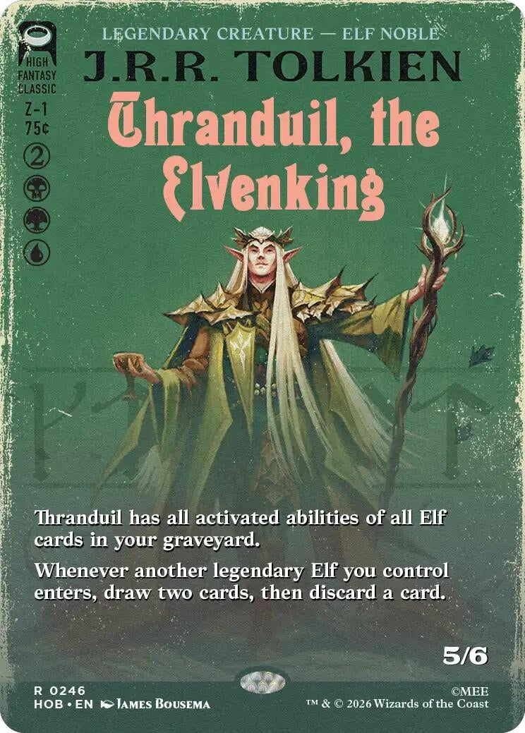 Image for Thranduil, the Elvenking (Borderless) (246) (Foil) (The Hobbit) (HOB) - Magic: The Gathering