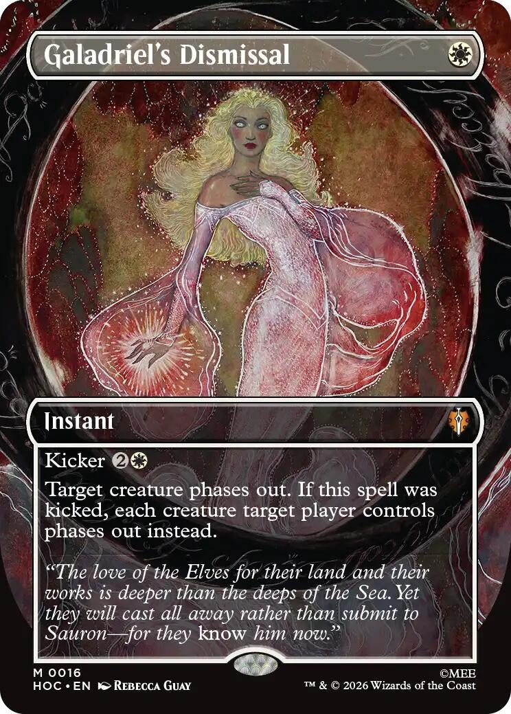 Image for Galadriel's Dismissal (Borderless) (16) (Foil) (The Hobbit: Eternal-Legal) (HOC) - Magic: The Gathering