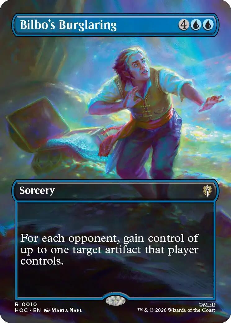 Image for Bilbo's Burglaring (Borderless) (10) (Foil) (The Hobbit: Eternal-Legal) (HOC) - Magic: The Gathering