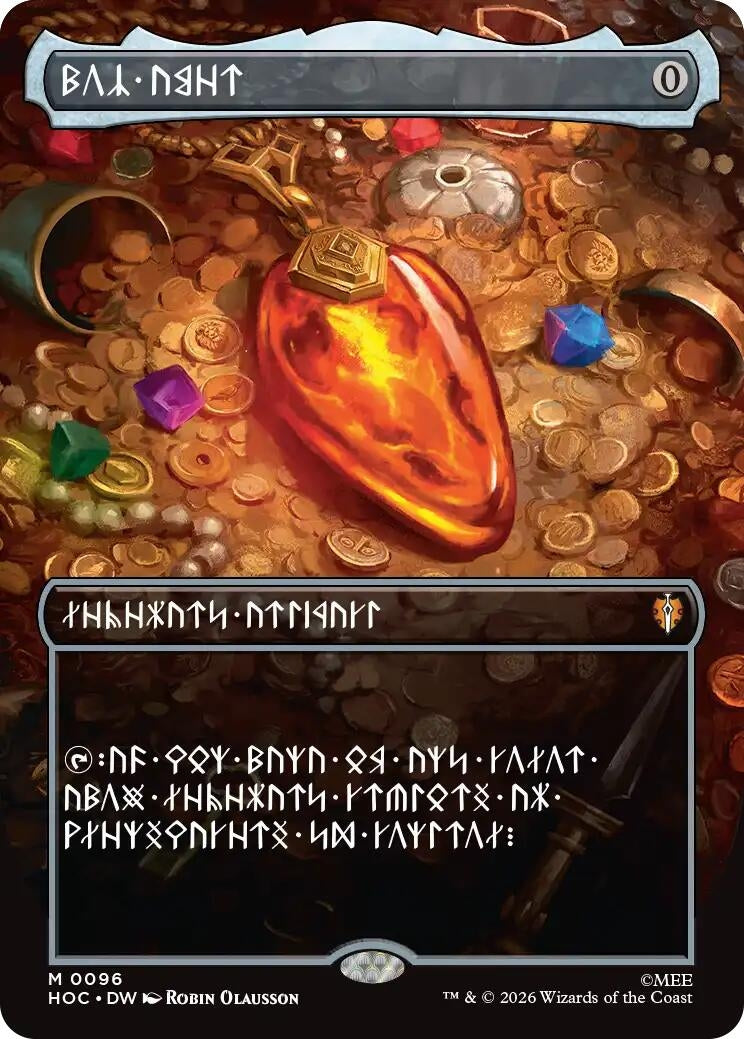 Image for Mox Amber (Borderless) (Dwarvish) (96) (Foil) (The Hobbit: Eternal-Legal) (HOC) - Magic: The Gathering