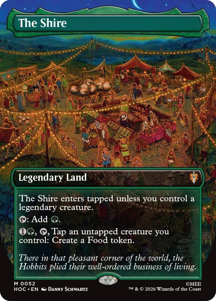 Image for The Shire (Borderless) (52) (Foil) (The Hobbit: Eternal-Legal) (HOC) - Magic: The Gathering