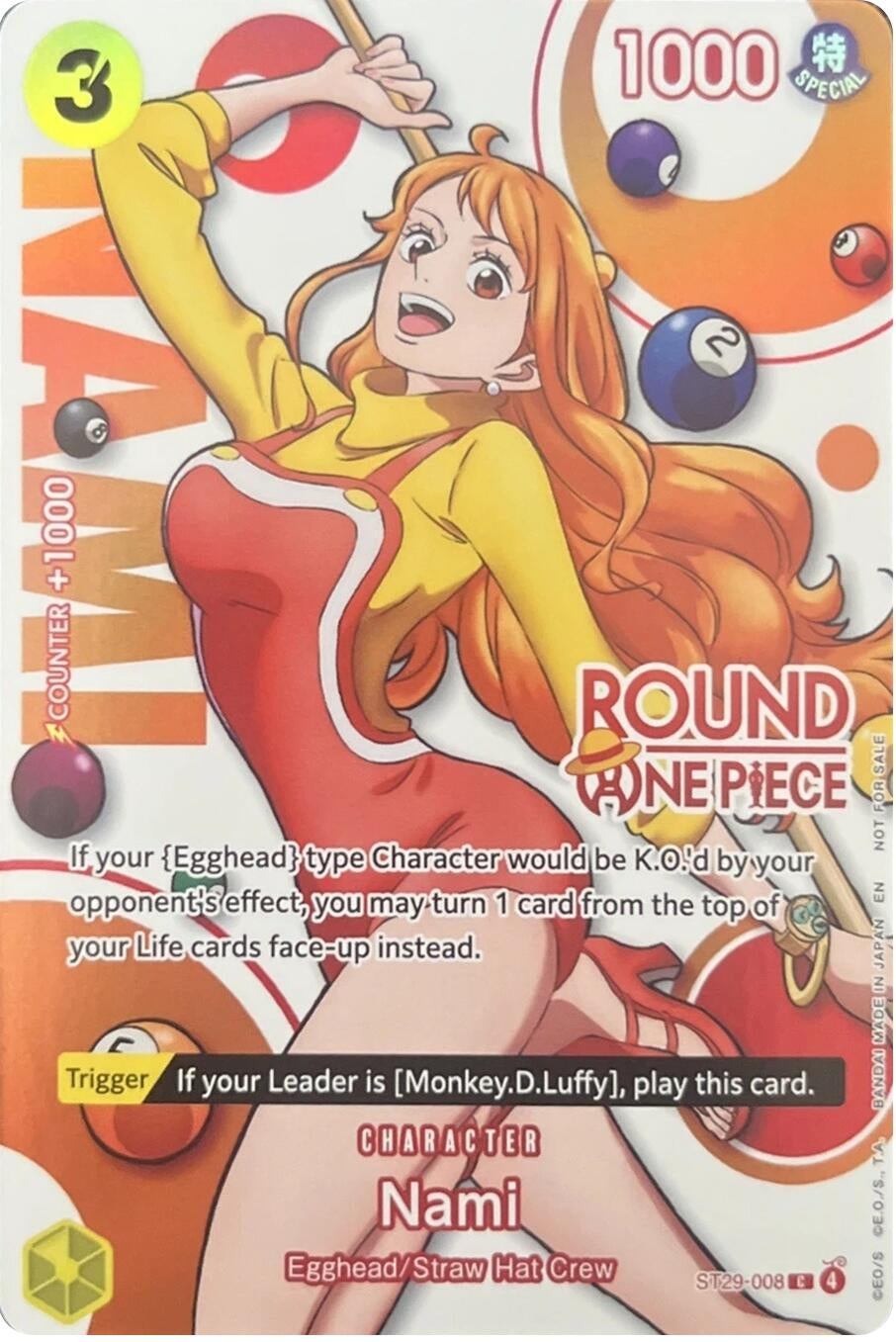 Image for Nami (Round 1 Promo) (ST29-008) (Foil) (One Piece Promotion Cards) (OP-PR) - One Piece Card Game
