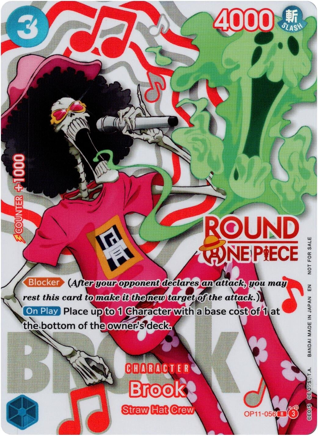 Image for Brook (Round 1 Promo) (OP11-056) (Foil) (One Piece Promotion Cards) (OP-PR) - One Piece Card Game