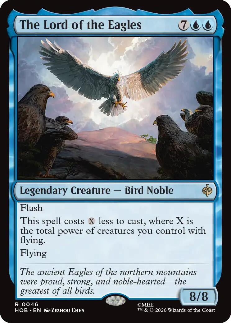 Image for The Lord of the Eagles (46) (Foil) (The Hobbit) (HOB) - Magic: The Gathering