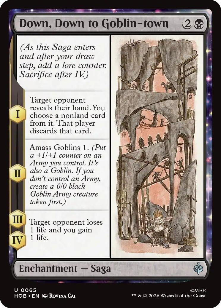 Image for Down, Down to Goblin-town (65) (Foil) (The Hobbit) (HOB) - Magic: The Gathering