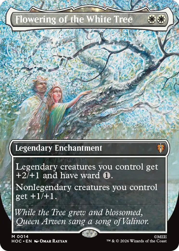 Image for Flowering of the White Tree (Borderless) (14) (Foil) (The Hobbit: Eternal-Legal) (HOC) - Magic: The Gathering