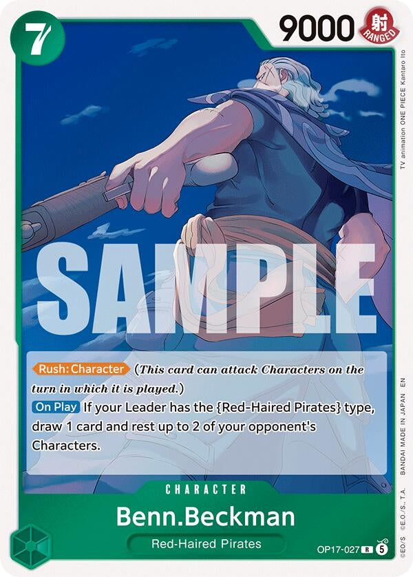 Image for Benn.Beckman (OP17-027) (Foil) (The World's Strongest Warriors) (OP17) - One Piece Card Game