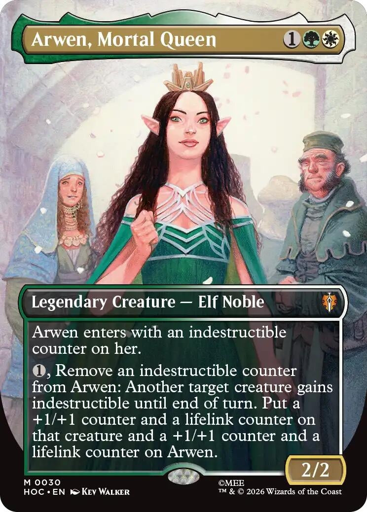 Image for Arwen, Mortal Queen (Borderless) (30) (Foil) (The Hobbit: Eternal-Legal) (HOC) - Magic: The Gathering