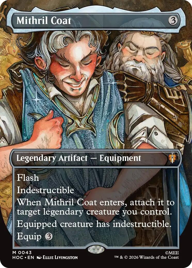 Image for Mithril Coat (Borderless) (43) (Foil) (The Hobbit: Eternal-Legal) (HOC) - Magic: The Gathering