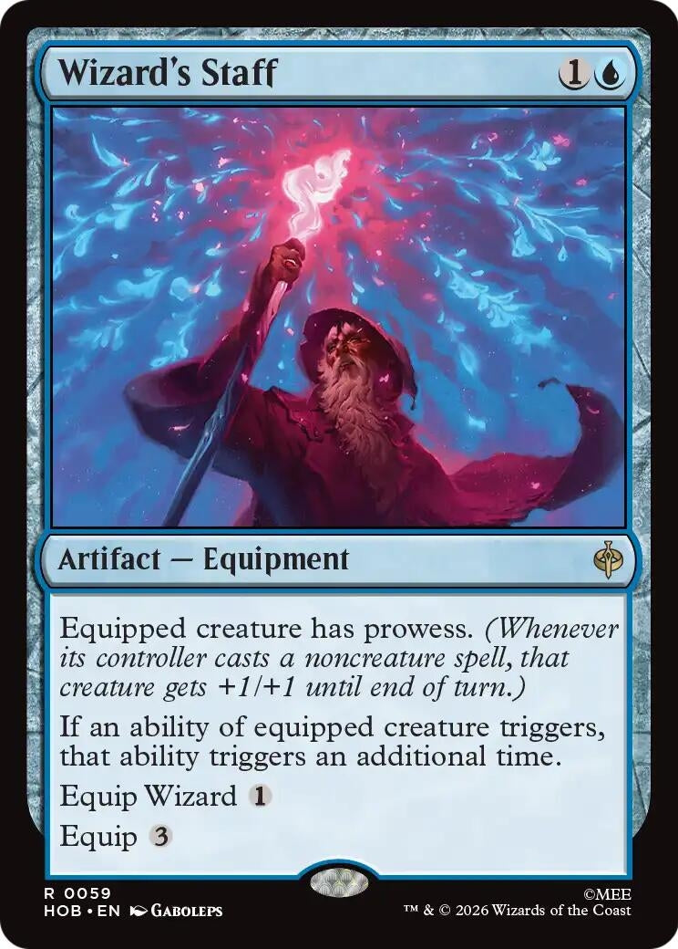 Image for Wizard's Staff (59) (Foil) (The Hobbit) (HOB) - Magic: The Gathering