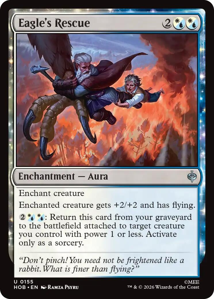 Image for Eagle's Rescue (155) (Foil) (The Hobbit) (HOB) - Magic: The Gathering