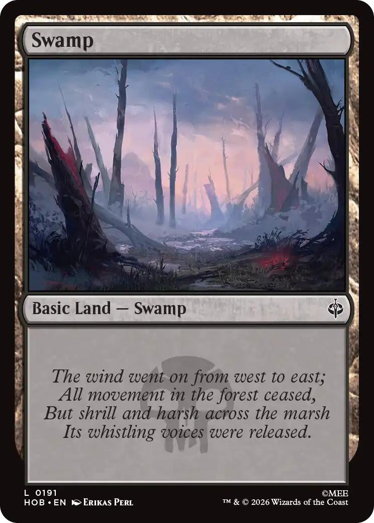 Image for Swamp (0191) (191) (Foil) (The Hobbit) (HOB) - Magic: The Gathering