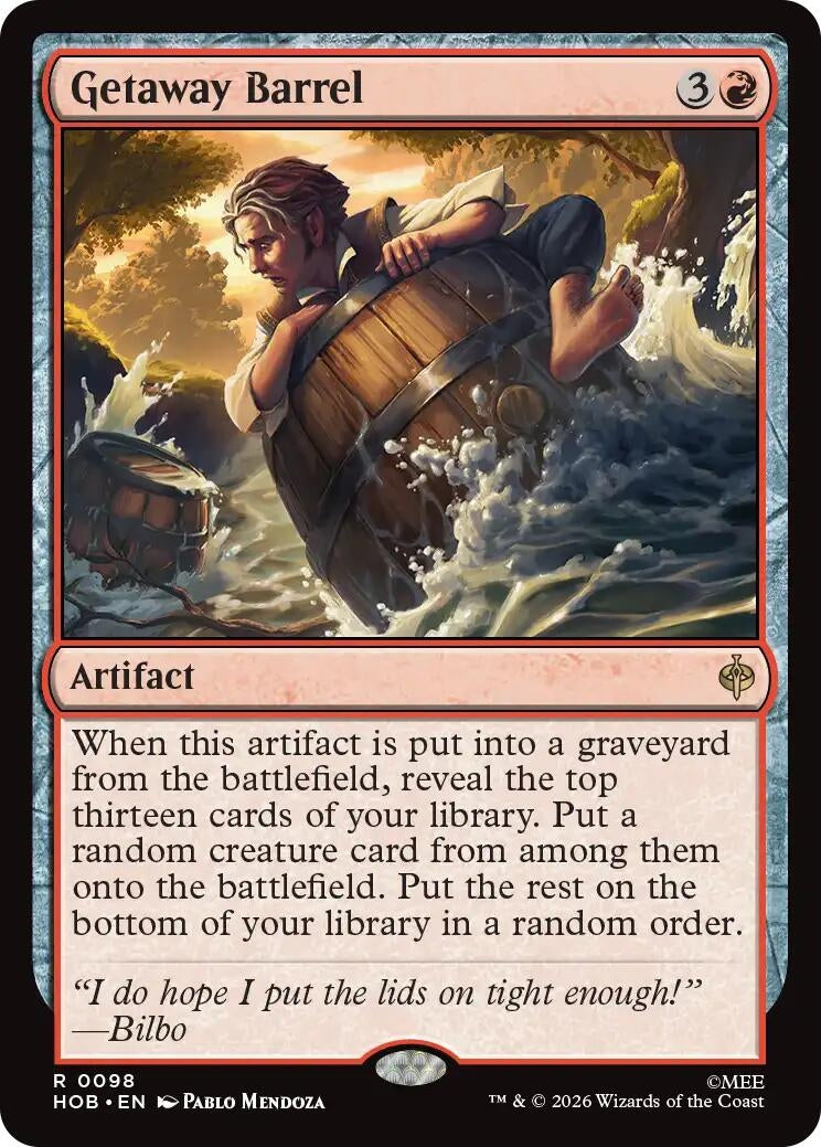 Image for Getaway Barrel (98) (Foil) (The Hobbit) (HOB) - Magic: The Gathering