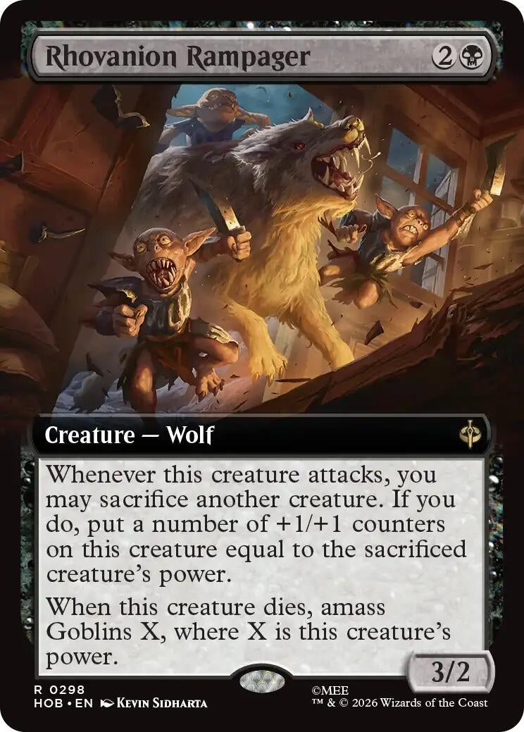 Image for Rhovanion Rampager (Extended Art) (298) (Foil) (The Hobbit) (HOB) - Magic: The Gathering