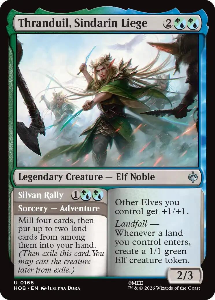 Image for Thranduil, Sindarin Liege (166) (Foil) (The Hobbit) (HOB) - Magic: The Gathering