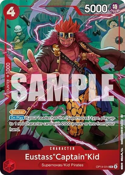 Eustass"Captain"Kid (One Piece Card Game Illustration Box Vol. 8) (OP14-014) (Foil) (One Piece Promotion Cards)
