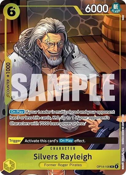 Silvers Rayleigh (One Piece Card Game Illustration Box Vol. 7) (OP14-108) (Foil) (One Piece Promotion Cards)