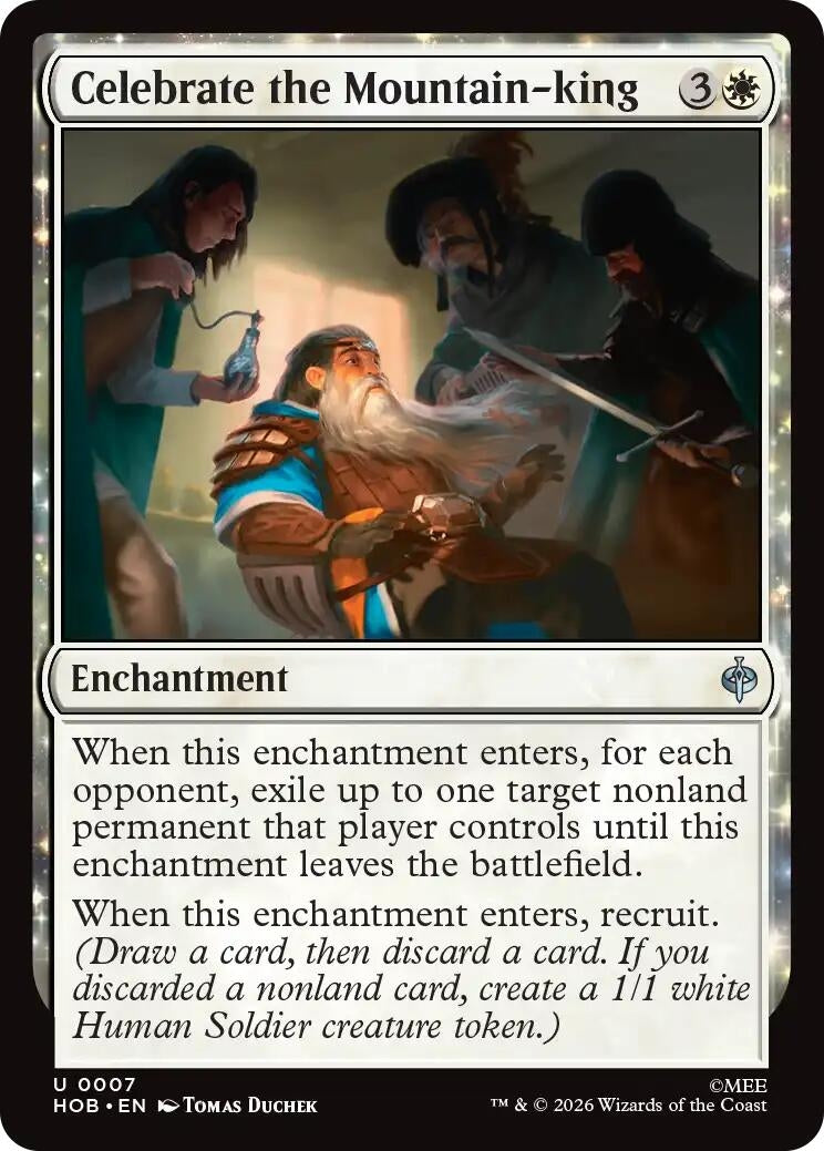 Image for Celebrate the Mountain-king (7) (Foil) (The Hobbit) (HOB) - Magic: The Gathering