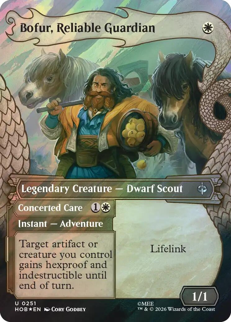 Image for Bofur, Reliable Guardian (Showcase) (Surge Foil) (251) (Foil) (The Hobbit) (HOB) - Magic: The Gathering