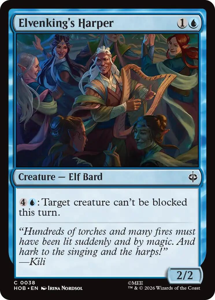 Image for Elvenking's Harper (38) (Foil) (The Hobbit) (HOB) - Magic: The Gathering