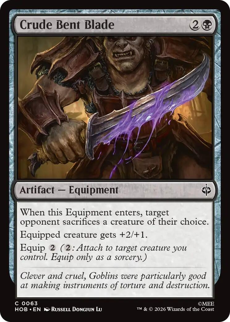 Image for Crude Bent Blade (63) (Foil) (The Hobbit) (HOB) - Magic: The Gathering
