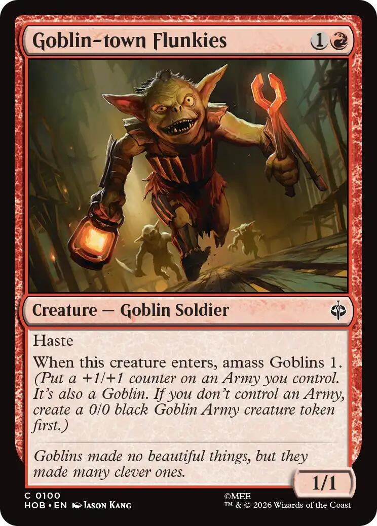 Image for Goblin-town Flunkies (100) (Foil) (The Hobbit) (HOB) - Magic: The Gathering
