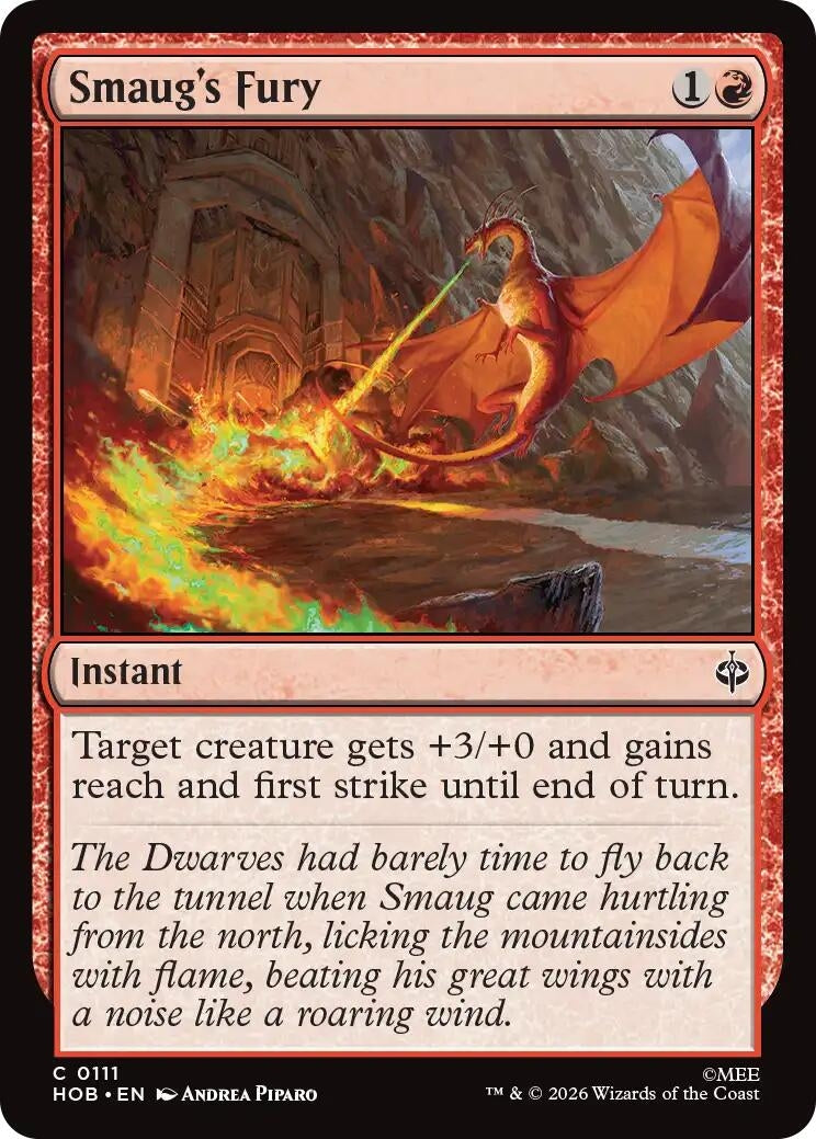 Image for Smaug's Fury (111) (Foil) (The Hobbit) (HOB) - Magic: The Gathering