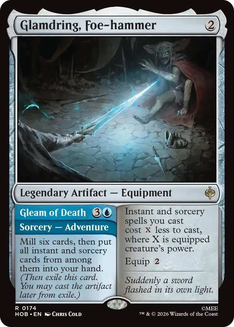 Image for Glamdring, Foe-hammer (174) (Foil) (The Hobbit) (HOB) - Magic: The Gathering