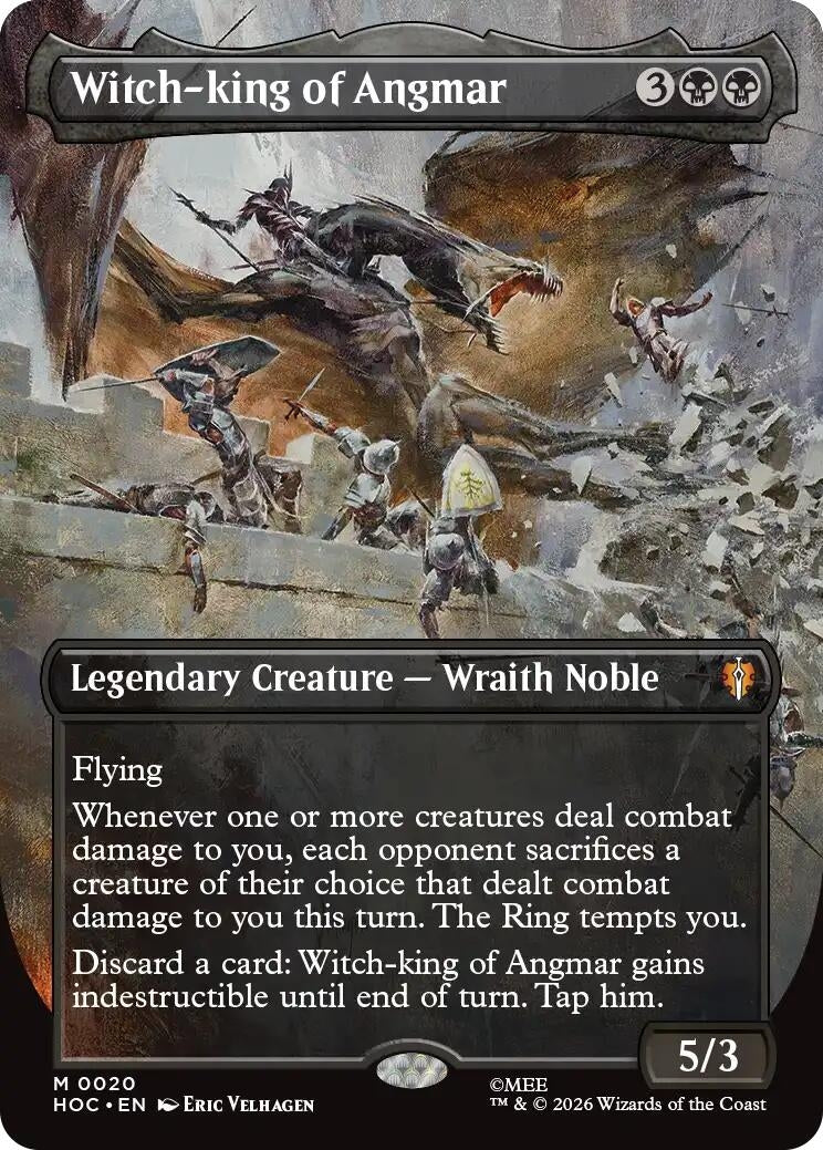 Image for Witch-king of Angmar (Borderless) (20) (Foil) (The Hobbit: Eternal-Legal) (HOC) - Magic: The Gathering