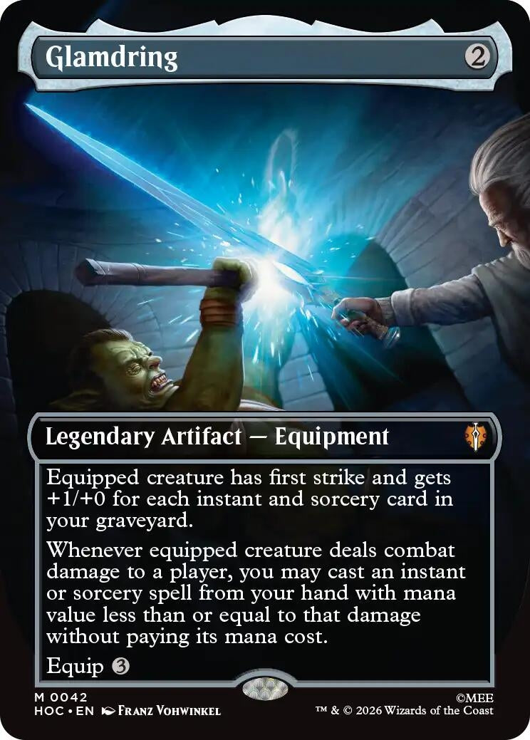 Image for Glamdring (Borderless) (42) (Foil) (The Hobbit: Eternal-Legal) (HOC) - Magic: The Gathering