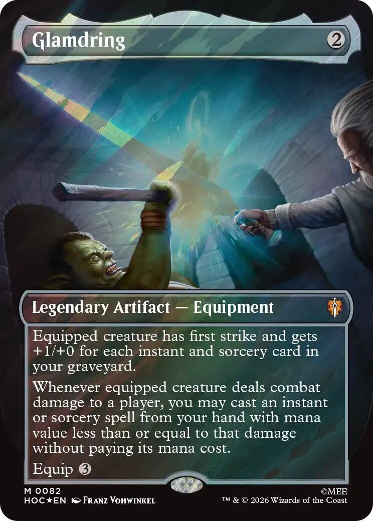 Image for Glamdring (Borderless) (Surge Foil) (82) (Foil) (The Hobbit: Eternal-Legal) (HOC) - Magic: The Gathering