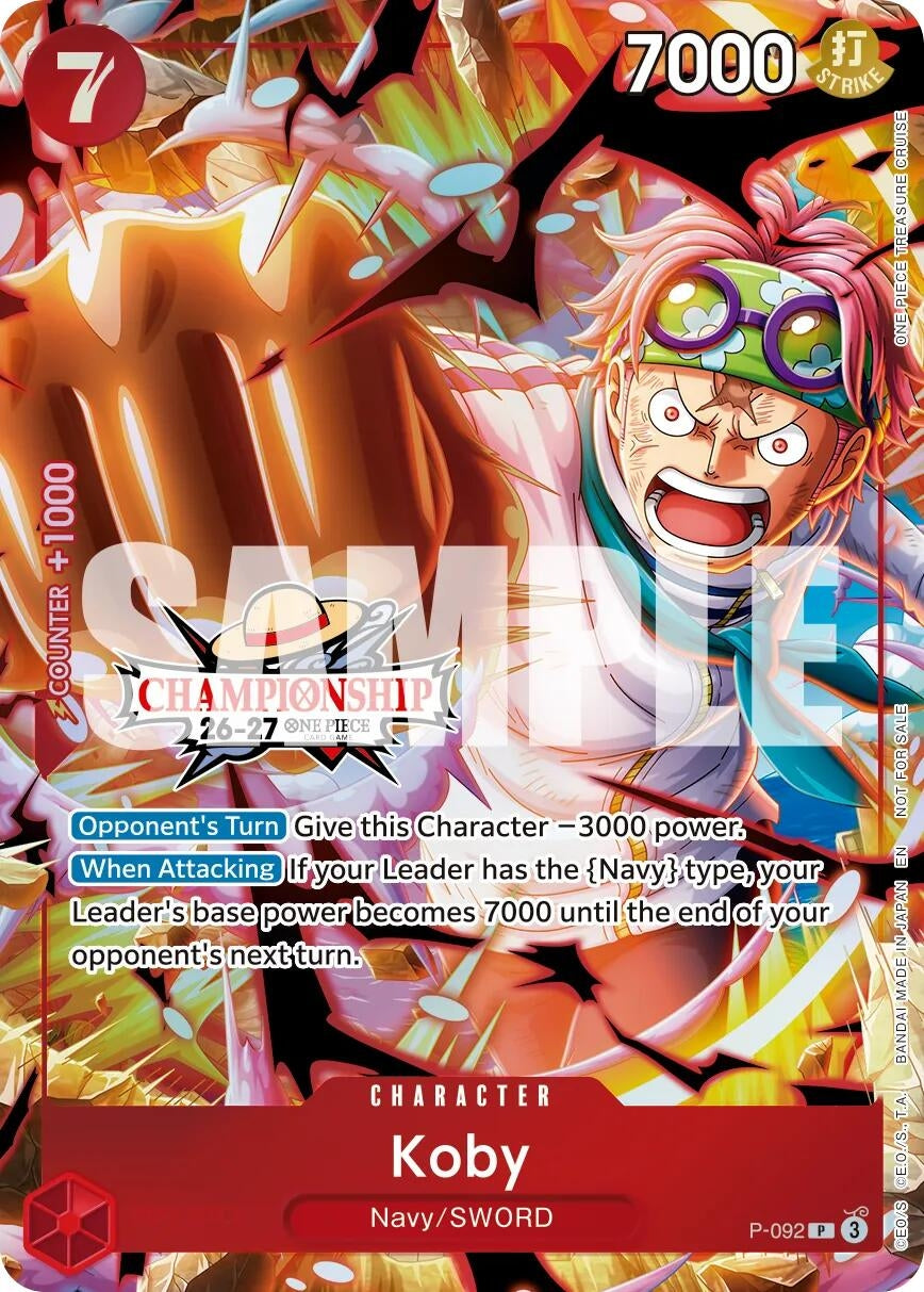 Image for Koby (CS 26-27 Event Pack Finalist Ver.) (P-092) (Foil) (One Piece Promotion Cards) (OP-PR) - One Piece Card Game