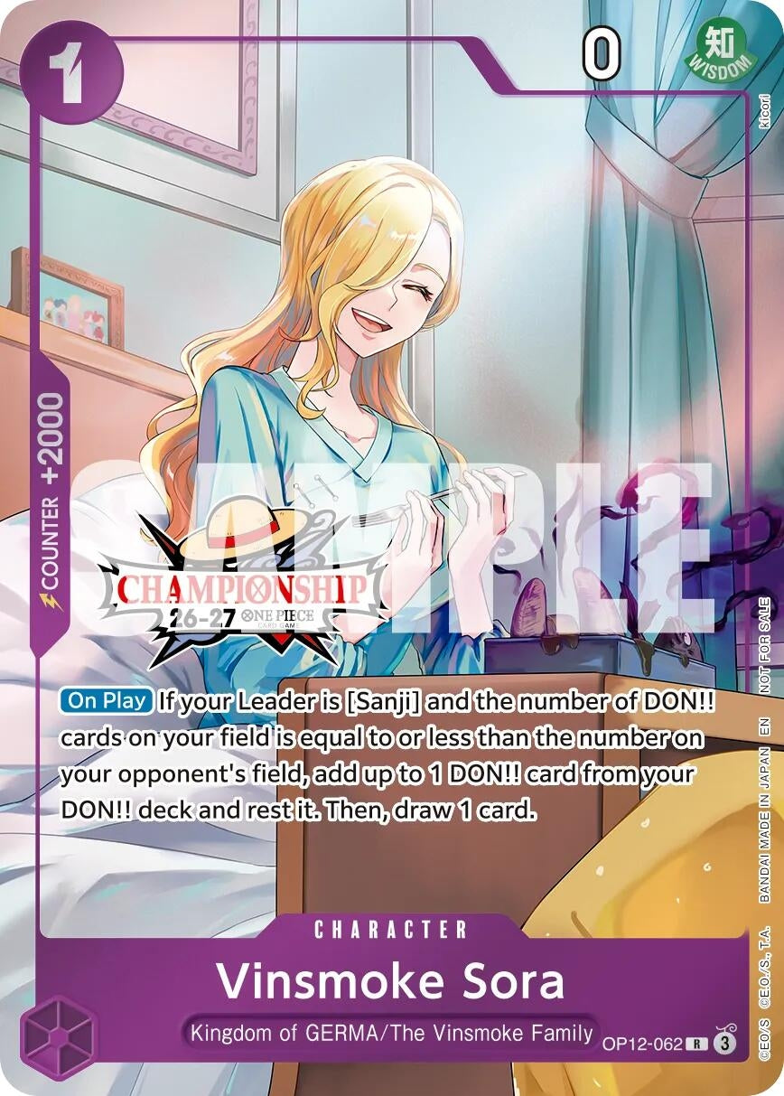 Image for Vinsmoke Sora (CS 26-27 Celebration Pack) (OP12-062) (Foil) (One Piece Promotion Cards) (OP-PR) - One Piece Card Game