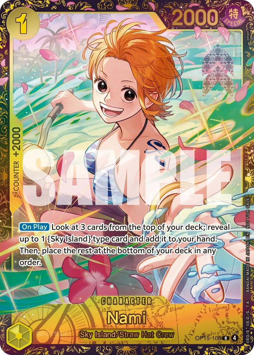 Image for Nami (CS26-27 Regionals Season 2 Top 64) (OP15-108) (Foil) (Adventure on Kami's Island) (OP15-EB04) - One Piece Card Game