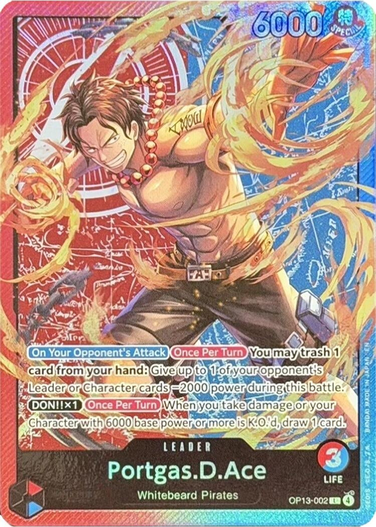 Image for Portgas.D.Ace (Sound Loader Ace and Sabo Edition 2026) (OP13-002) (Foil) (One Piece Promotion Cards) (OP-PR) - One Piece Card Game