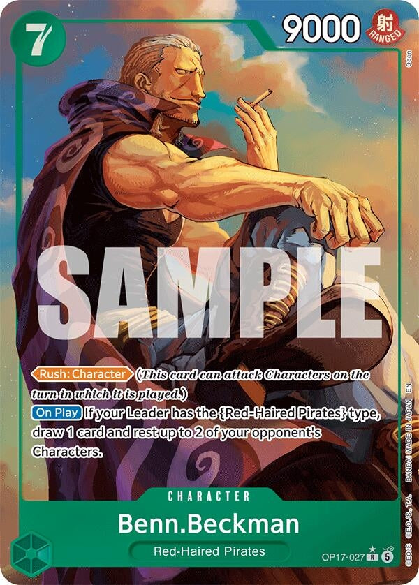 Image for Benn.Beckman (Alternate Art) (OP17-027) (Foil) (The World's Strongest Warriors) (OP17) - One Piece Card Game