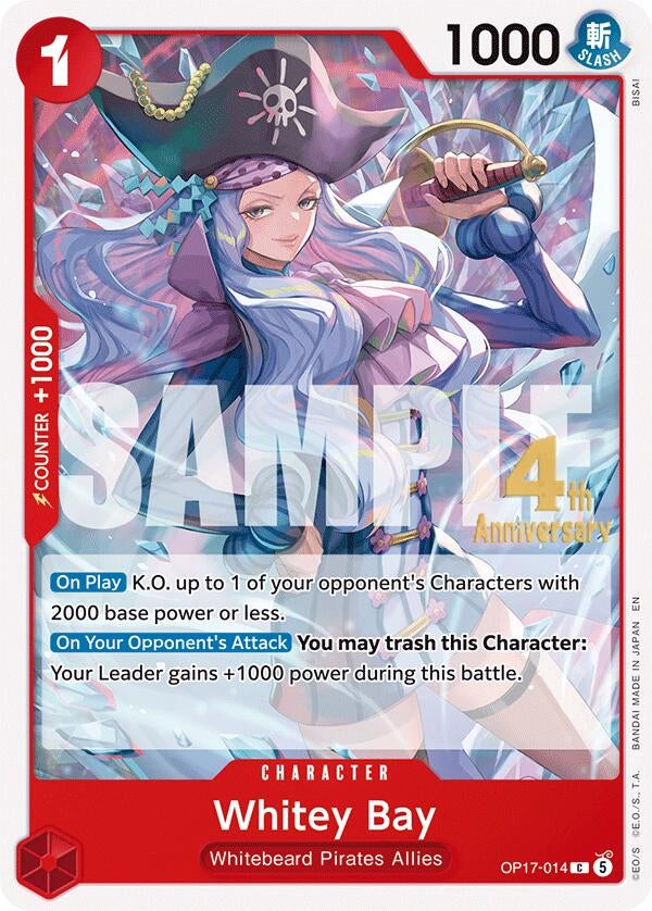 Image for Whitey Bay (OP17-014) (The World's Strongest Warriors Release Event Cards) (OP17 RE) - One Piece Card Game