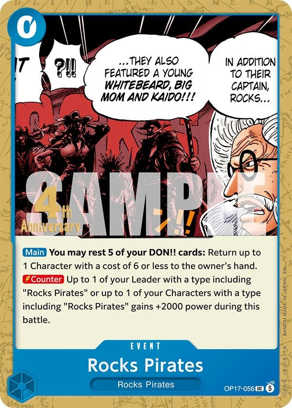 Image for Rocks Pirates (OP17-056) (The World's Strongest Warriors Release Event Cards) (OP17 RE) - One Piece Card Game