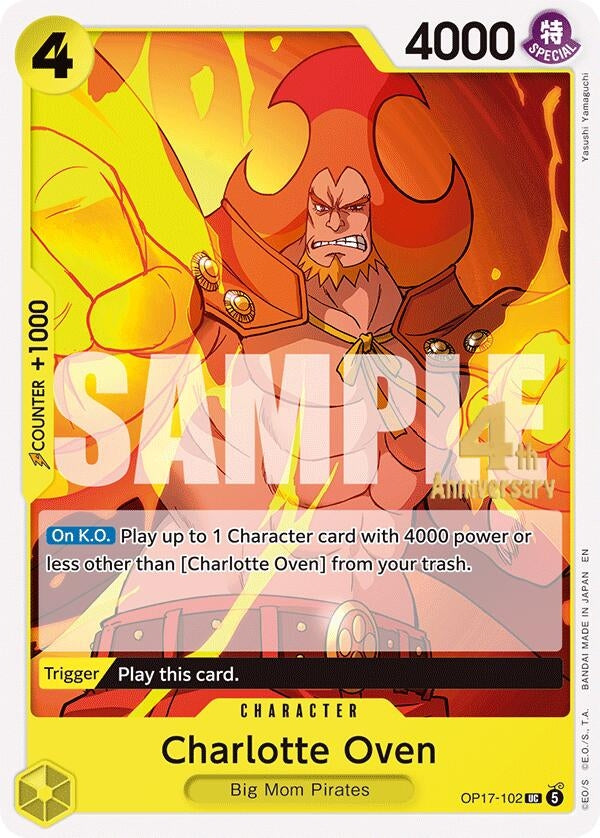 Image for Charlotte Oven (OP17-102) (The World's Strongest Warriors Release Event Cards) (OP17 RE) - One Piece Card Game