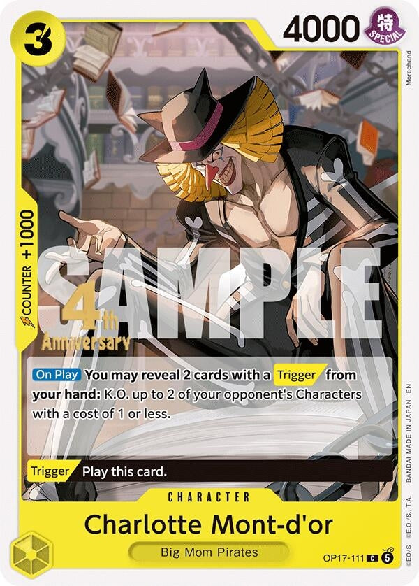 Image for Charlotte Mont-d'or (OP17-111) (The World's Strongest Warriors Release Event Cards) (OP17 RE) - One Piece Card Game